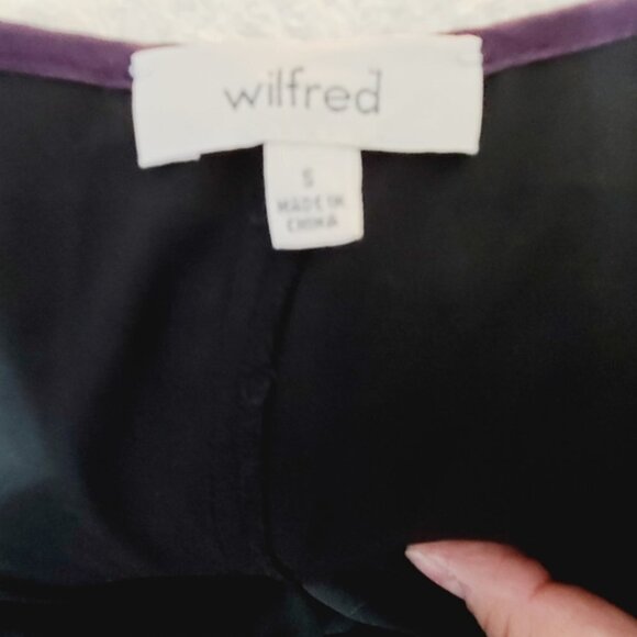 Aritzia Wilfred Grape Lace Scoop Neck Mini Dress - Picture 7 of 7